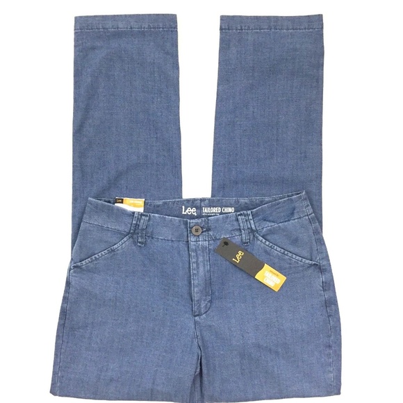 women's lee tailored chino pants